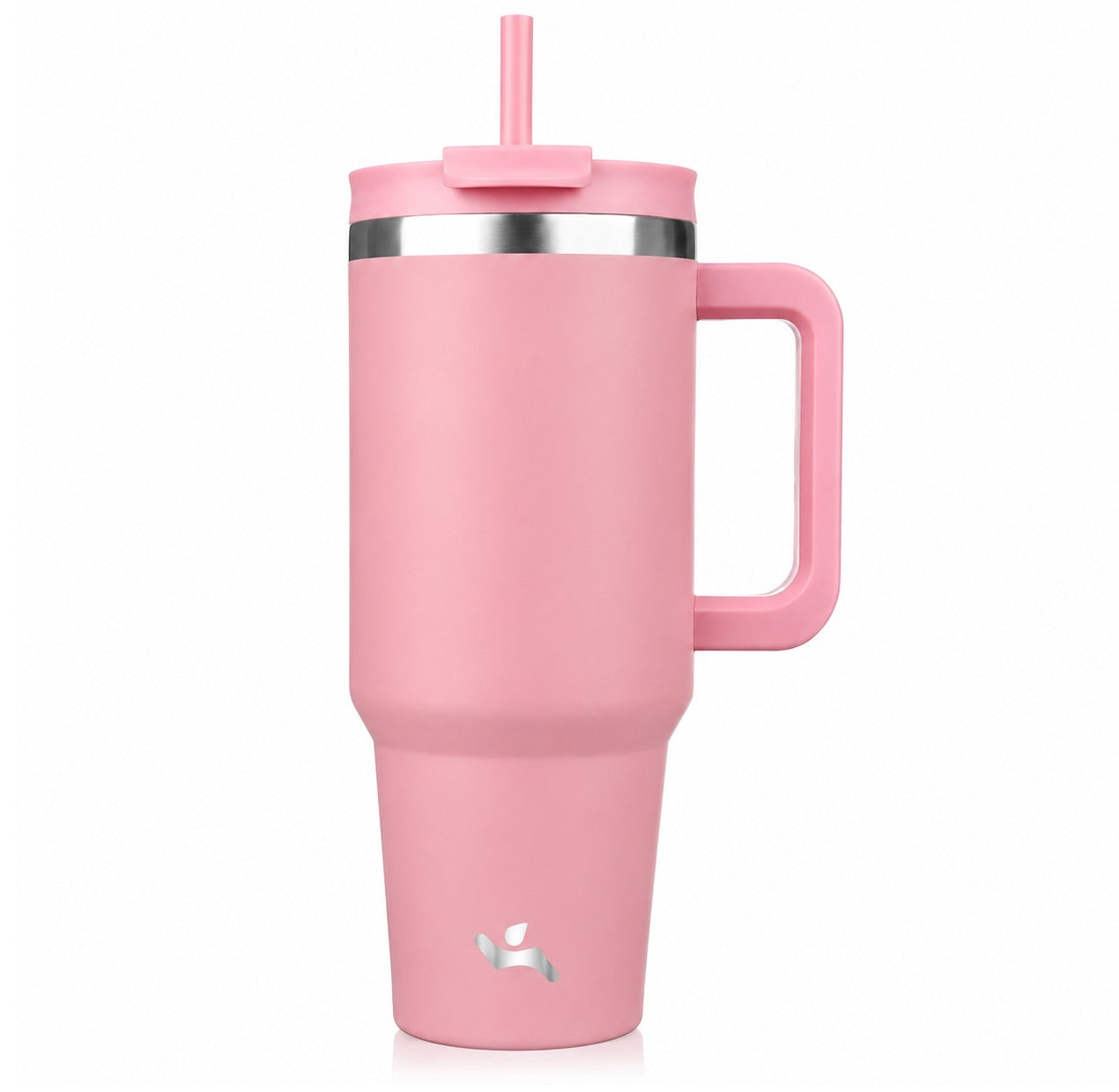 40oz Premium Tumbler with Handle & Straw